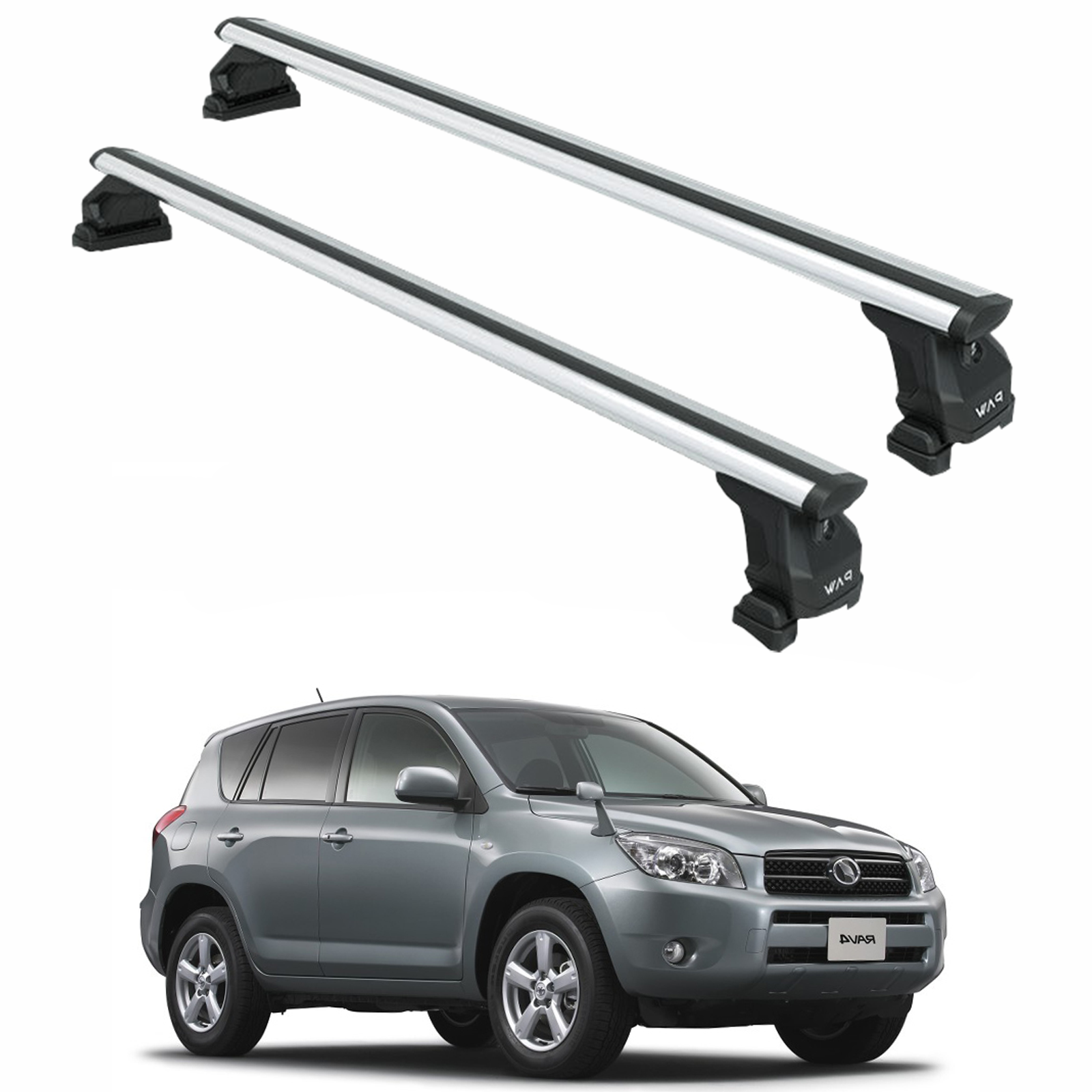 For Toyota Rav 4 2000-2006 Roof Rack Cross Bars Fix Point Silver For Toyota Rav 4 2000-2006 Roof Rack Cross Bars Fix Point Silver
